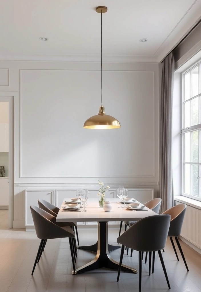 15 Eye-Catching Brass Lighting Fixtures That'll Illuminate Your Space Like Never Before! - 1. Modern Minimalist Brass Pendant