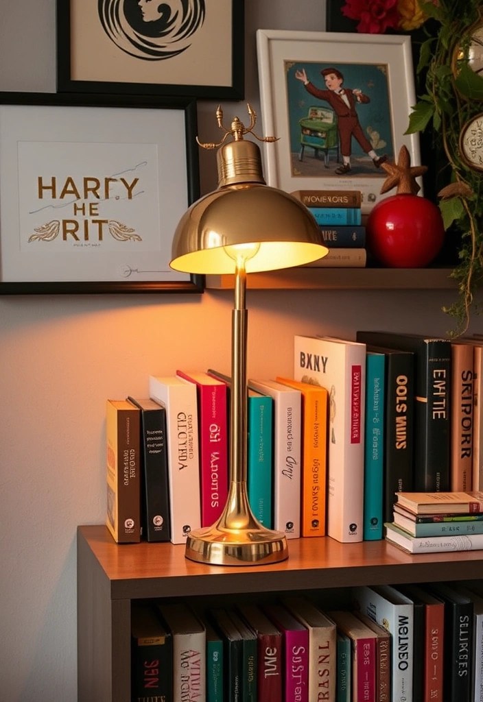 15 Eye-Catching Brass Lighting Fixtures That'll Illuminate Your Space Like Never Before! - 12. Retro Brass Accent Lamp