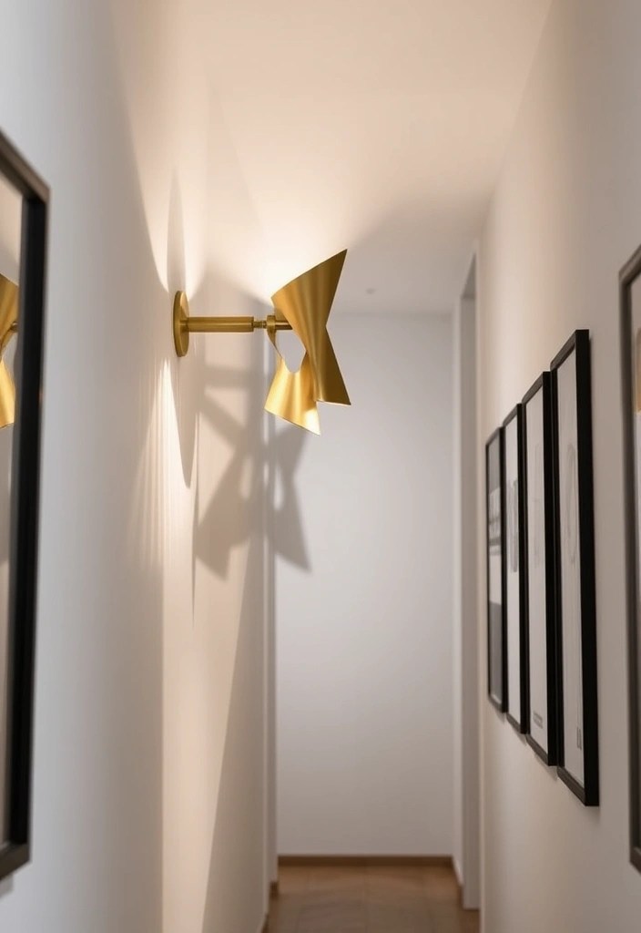 15 Eye-Catching Brass Lighting Fixtures That'll Illuminate Your Space Like Never Before! - 3. Sculptural Brass Wall Sconce