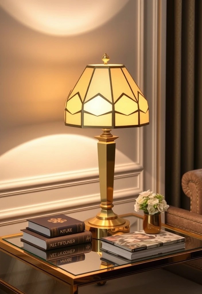 15 Eye-Catching Brass Lighting Fixtures That'll Illuminate Your Space Like Never Before! - 6. Art Deco Brass Table Lamp